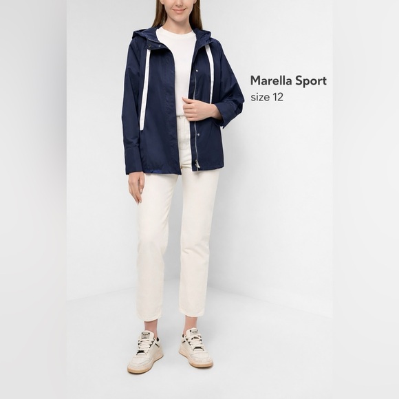 MARELLA Jackets & Blazers - Marella Sport Dark Blue Outerwear Windbreaker